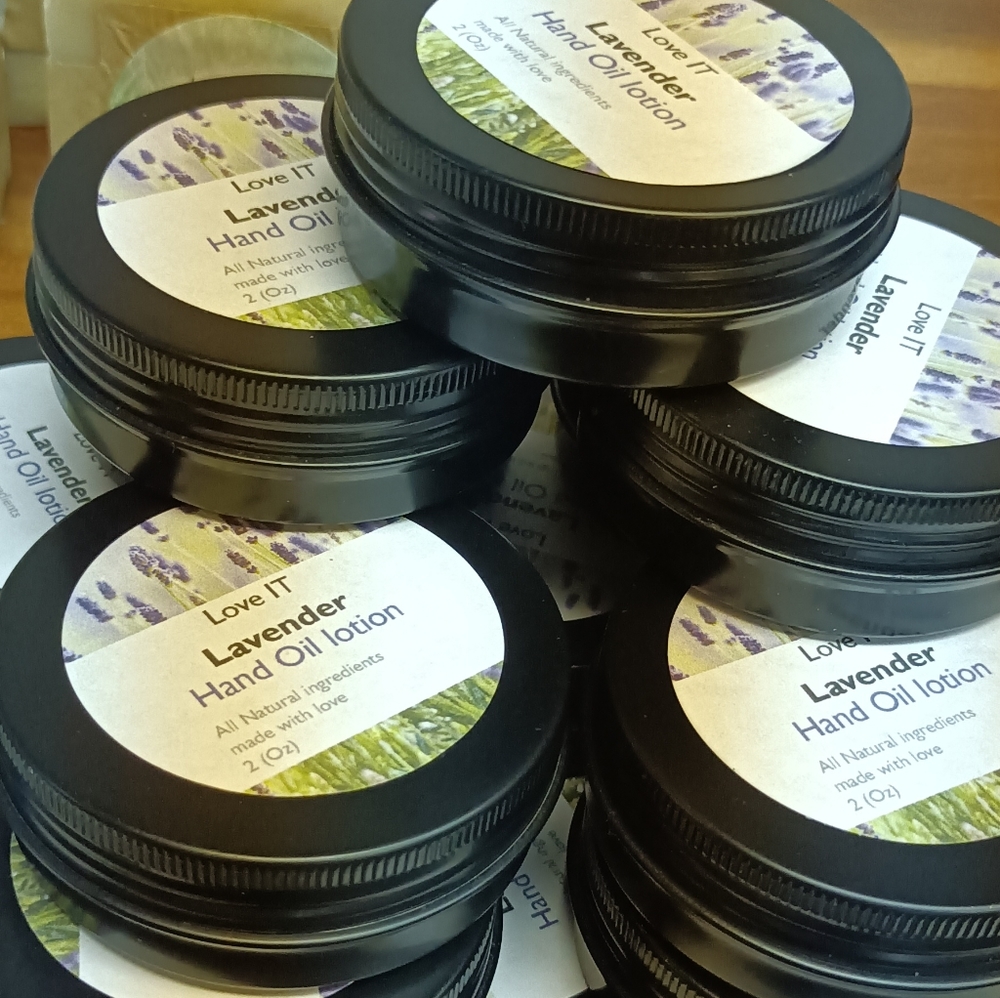 Natural lavender hand lotion